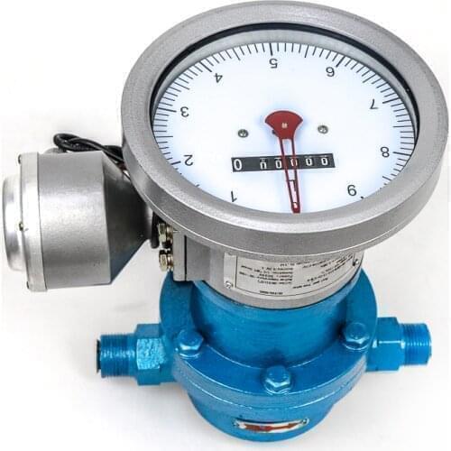 Stainless Steel Diesel Flow Meter DN10~DN250 L/Min Large Range Mechanical Display Oval Gear