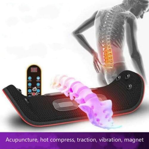 Electric lumbar massager relieves discomfort in the waist and back Hot compress constant temperature multifunctional massage