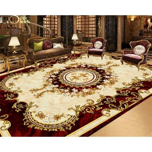 Beibehang Custom photo wallpaper European style ceiling living room floor decoration wallpaper self-adhesive waterproof flooring