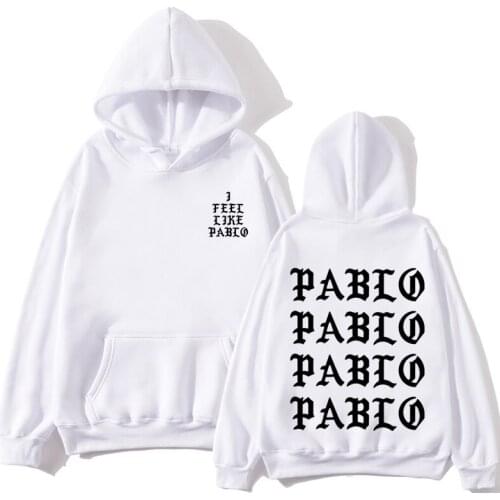 Hot I like Paul Pablo Kanye West undershirt homme hoodie mens Hip Hop Streetwear Hoody Pablo womens hoodie