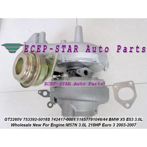 GT2260V 753392 742417 7742417-0001 742417-0002 742417-0003 742417-0004 7791046F Turbo Turbocharger For BMW X5 E53 03- M57N 3.0L