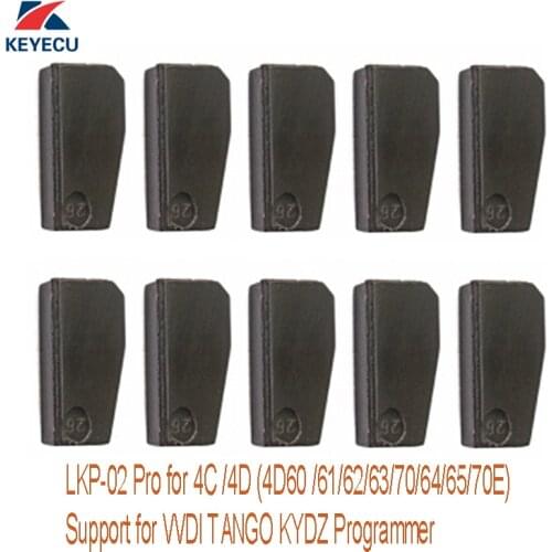 KEYECU 10Pcs LKP-02 Pro 4D /4C Copy Chip Support for Tango VVDI KYDZ Programmer, Reuseable