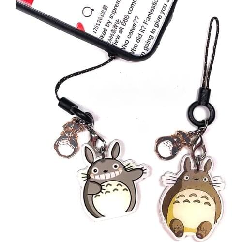 Cute Japanese Cartoon Smart Phone Strap Lanyards for iPhone/Samsung Case Keys Wrist Strap Mobile Phone Strap Rope Charms Decor