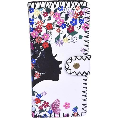 Fashion Women National Pattern Embroidered Wallet Long Purse Handbag Best Sale-WT