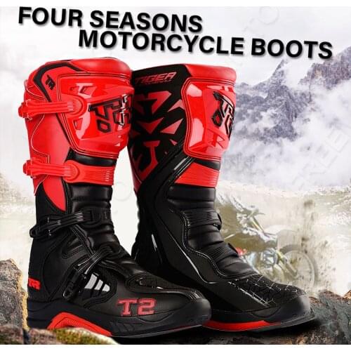 Professional Motorcycle Boots Motocross Enduro Racing Motocross Off-road Bottas Motorcycle Motorboat Shoes Racing Boots