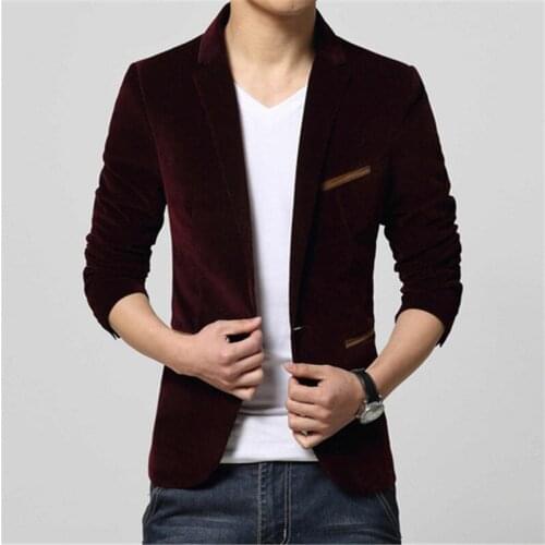 2020 New Korean Men Britishs Style Smart Casual Slim Fit Office Suit Jacket Coat Formal Masculina Slim Fit Men Business Blazers