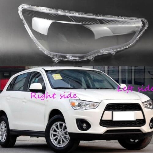 Car Headlight Lens For Mitsubishi ASX 2013 2014 2015 2016 2017 Headlamp Cover Car Replacement Front Auto Shell Cover