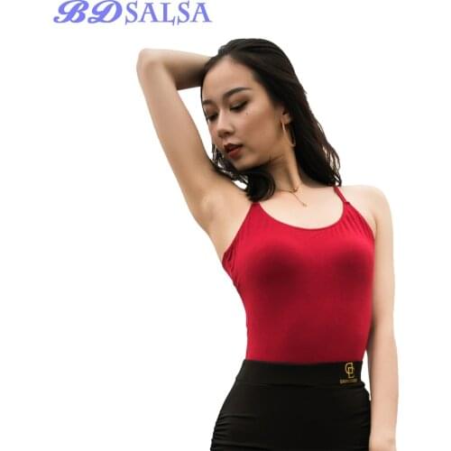 Latin Dance Clothing Sexy Practice Female Adult 2020 Tops New Set Jumpsuit Zd19 Cotton Suspenders Rumba Precisely Samba Hot