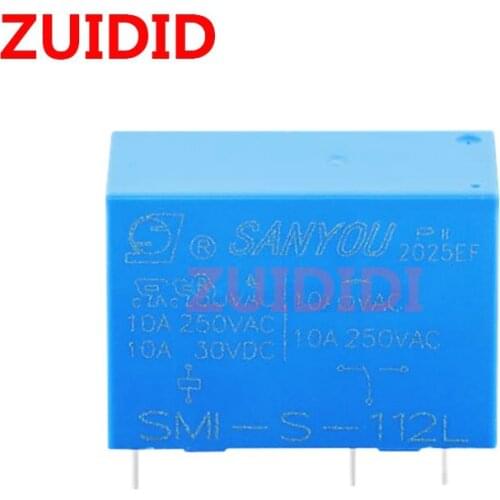 Relay SMI-S-112L SMI-12VDC-SL-C HRMH-S-DC12V-C 5PINS 112L 124L 105LM 112LM 124LM 5V 12V 10A 5pin SMI HRMH