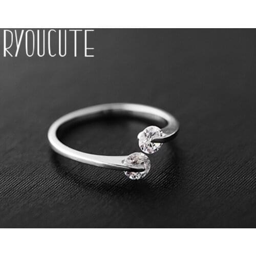 Кольца с фианитами для женщин RYOUCUTE China At AliExpress