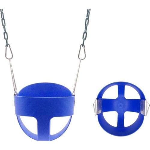 Heavy-Duty High Back Full Bucket Toddler Swing Seat, Fully Assembled (Yellow, Red, Blue)