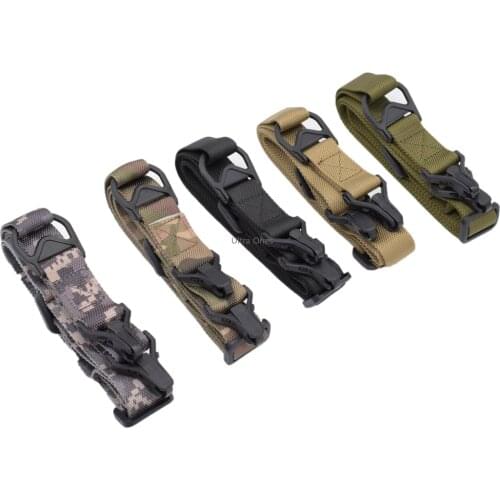 Tactical Military Rifle Sling Hunting Training Shooting Cs Gun Sling Quick Detachable Adjustable Combat Wargame Shotgun Slings