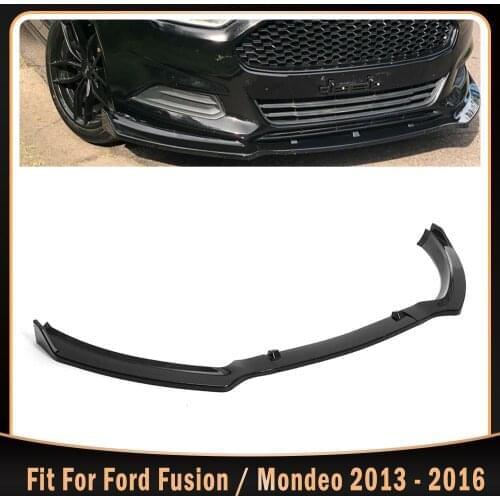 1 Set Car Front Bumper Splitter Lip Diffuser Spoiler Body Kit For Ford Fusion Mondeo 2013 - 2016 2014 Carbon Fiber