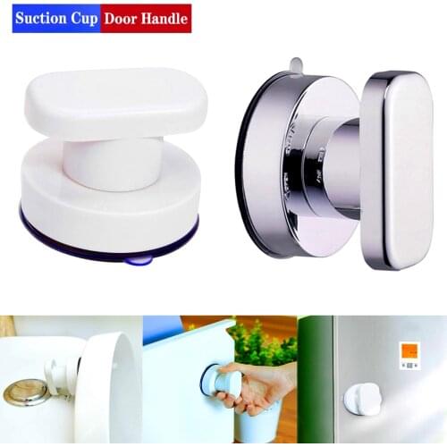 1Pcs Bath & Shower Aids Suction Cup Door Handle Glass Cupboard Door Handle Toilet Bathroom Elderly Non-Slip Handrail