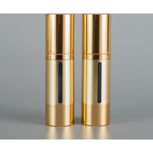 30ml silver/gold plastic airless bottle for serum/lotion/toner/emulsion/gel/essence skin care refillable portable packing