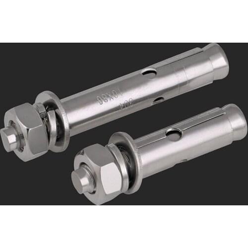 304 Stainless Steel Expansion Screw/Lengthened Expansion Screw/Pull and Explosion Hook Screw/Bolt M12-M20 2Pcs
