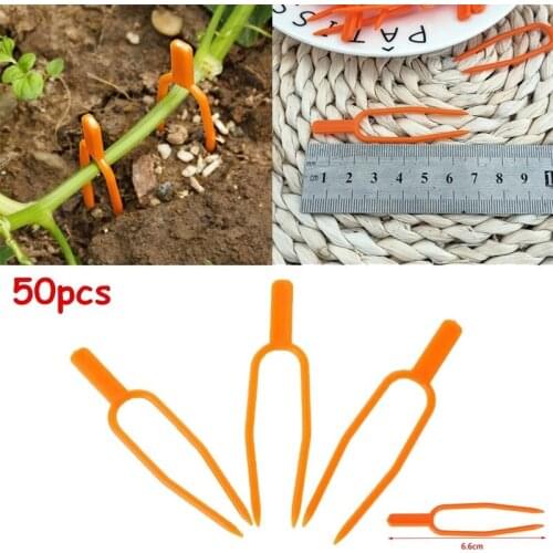 50pcs Plastic plant clips fixing fastening clamp strawberry farming clip