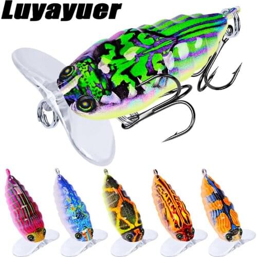 6PCS Bionic Cicada 4g 4cm Perch Insect Lure Bait Fishing Lure Minnow Fishing Wobblers Crankbait Pesca Insect Fishing Tackle