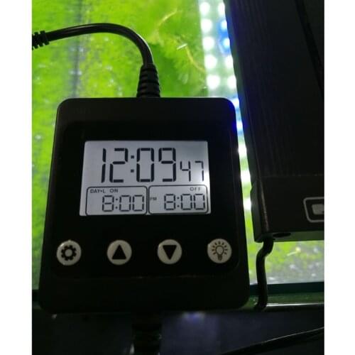 Aquarium LED Light Controller Dimmer Modulator with LCD Display for Fish Tank Intelligent Timing Dimming System