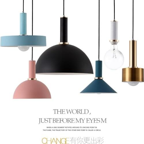 American Country Creative Wood iron Pendant light Lamp iron metal Hanging Lamp Nordic Designer Light Art Deco Lighting Abajur