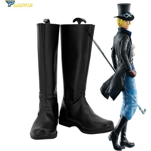 Anime Sabo Cosplay Shoes Boots Halloween Carnival Cosplay Costume Accessories