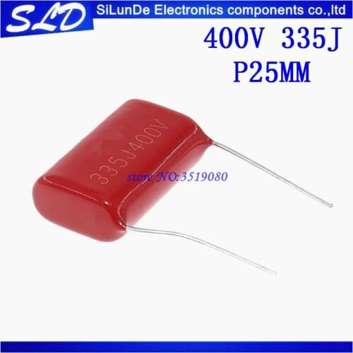 Free Shipping 50pcs/lot 400V335J P25MM 400V 335J 3.3uF 335J 400V P25mm