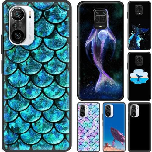 Case For Xiaomi Redmi Note 10 Pro Max 5G 9 9T 9S 8 8T 7 Cover For Redmi K40 Pro Plus 9 9A 9C 9T Shell Whale Fish Wave Sea