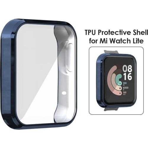 TPU Case for Xiaomi Mi Watch Lite Redmi Watch Cover Bumper Shell Frame TPU Screen Protector Smartwatch Accessories