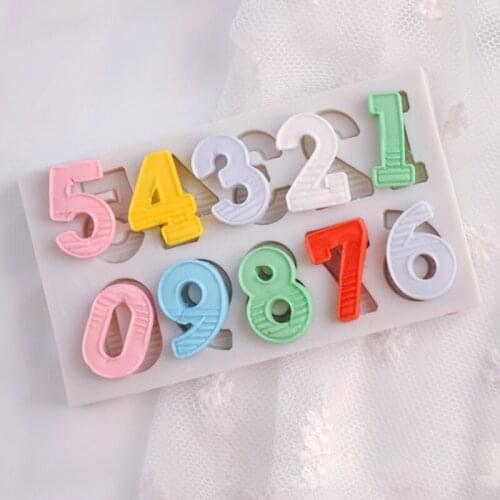 Numbers Silicone Molds Fondant Cakes Decorating Tools Silicone Molds Sugarcraft Chocolate Baking Tools For Cakes Gumpaste Form