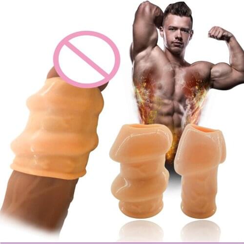 Elastic Penis Erection Sex Toys for Men Delay Ejaculation Penis Ring Sleeve Male Masturbation Cock Ring