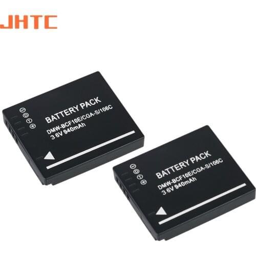 DMW-BCF10E DMW BCF10E DMWBCF10E Camera Battery 940mah for Panasonic CGA-S/106C CGA-S/106D CGA-S/106B DE-A59B DE-A60B DMC-F2