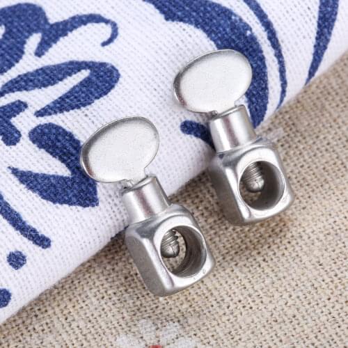 2Pcs Metal Old-fashioned Domestic Foot Pedal Sewing Machine Needle Clamps Universal for Butterfly West Lake Bee Flying People