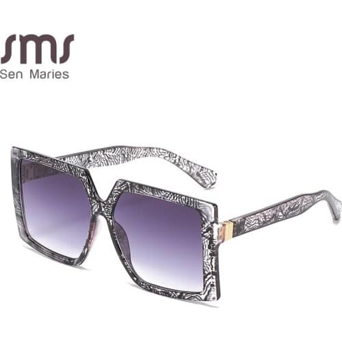 Classic Vintage Square Sunglasses Woman Siamese Oversized Sunglasses Woman/Men Retro Sunglasses Lentes De Sol Mujer