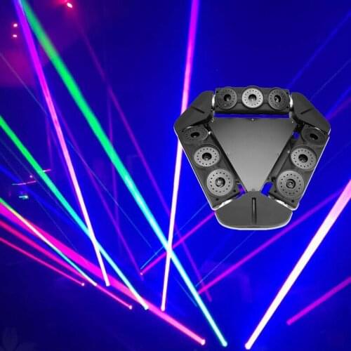 High quality Moving Head laser Light RGB 3 Colors Triangle Spider Moving Head Laser Lights For Nightclubs Disco Mobile DJ