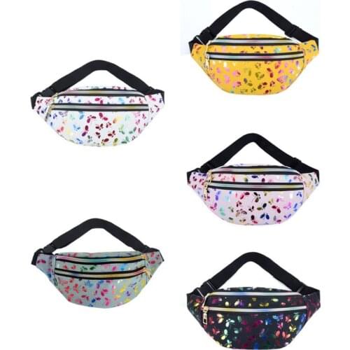 Fashion Women Printed Waist Fanny Pack Belt Bag Pouch Travel Hip Bum Shoulder Bags Purse