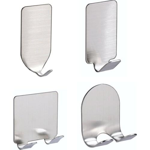 304 Stainless Steel Razor Holder for Mens Shaving Shaver Shelf Bathroom Viscose Razor Hook Wall Adhesive Storage Rack Hanger