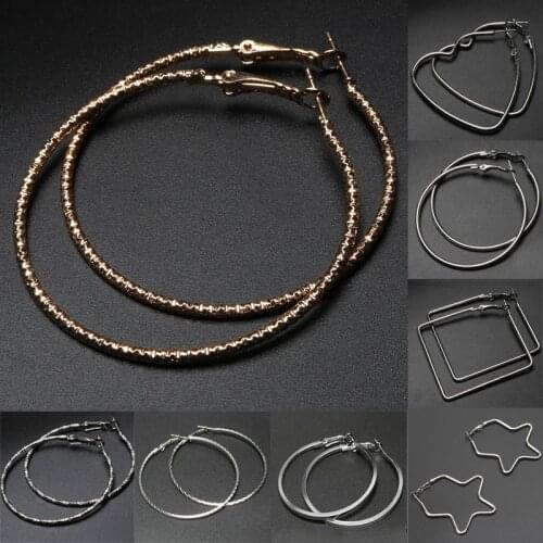 Retro Ornament Earrings European and American Simple Geometric Triangle Earrings Exaggerated Ear Stud Female