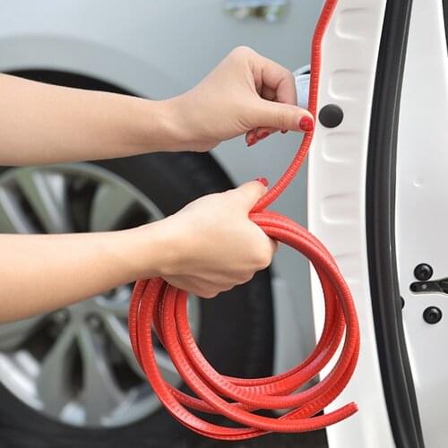 5m Universal Car Door Protection Edge Guards Trim Styling Moulding Strip Rubber Scratch Protector For Auto car Seal Protector