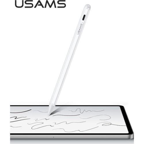 USAMS Active Stylus Pen For iPad Pro 11 12.9 2020 9.7 2018 Air Mini 3 10.2 Capacitive Screen Touch Pen For Apple iPad Pencil