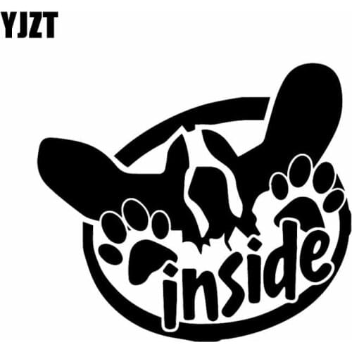 YJZT 15.5X13.7CM Basset Hound Car Sticker Decal Vinyl Window Car Body Bumper Decor Black/Silver C24-1571