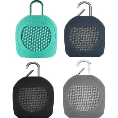 Speaker Protector Lock-shaped Anti-falling Silicone Dedicated Audio Protective Decoration Cover for JBL CLIP3 Audio Accessories