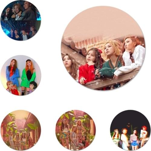 58mm kpop MAMAMOO music Icons Pins Badge Decoration Brooches Metal Badges For Backpack Decoration