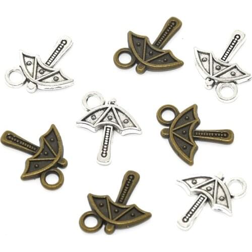 18PCS Hot sell alloy charms umbrella Charms umbrella pendant for DIY Jewelry accessories