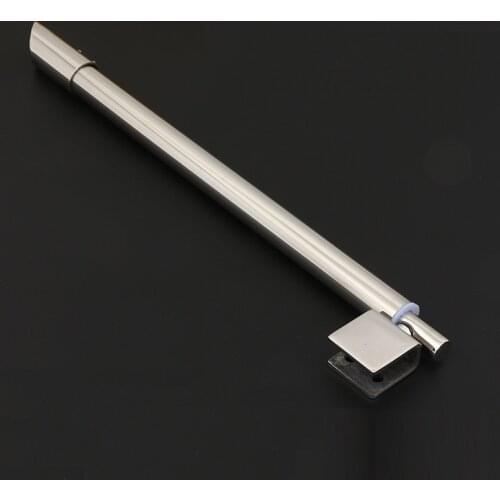 304 Stainless Steel Adjustable Shower Glass Door Fixed Rod Bathroom Glass Support Bar Beveled Clip Wall to Glass Fixed Clamp