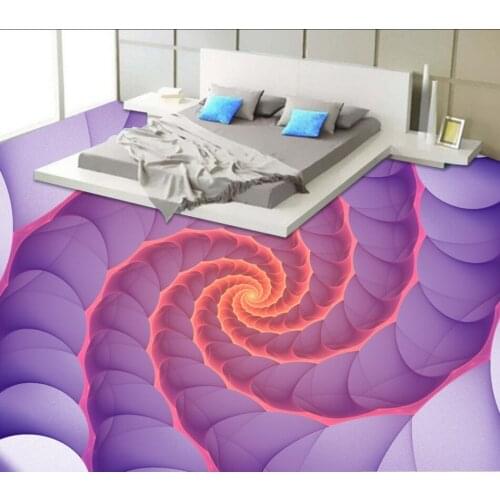 3D abstract swirling floor Bathroom 3D Floor Mural Painting Living Room Restaurant Self-Adhesive Vinyl Wall Paper