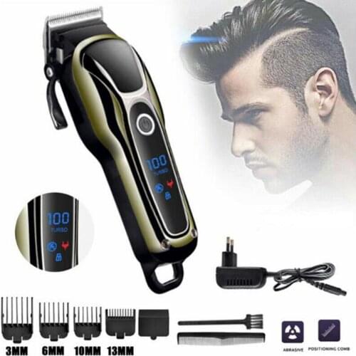 Rechargeable HairTrimmer Professional Hair Clipper Hair Shaving Machine Hair Cutting Beard Electric Razor Hair Trimer Cutter