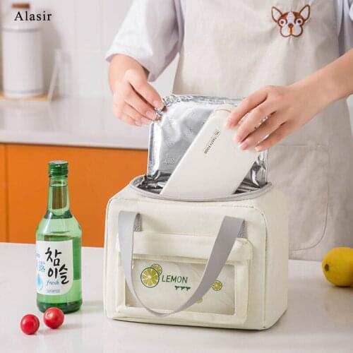 Alasir Japanese Meal Bag Multiple Colour Simple Cute Portable Insulation Bag with Rice Lunch Bag Picnic Bag Takeaway Ice Bag