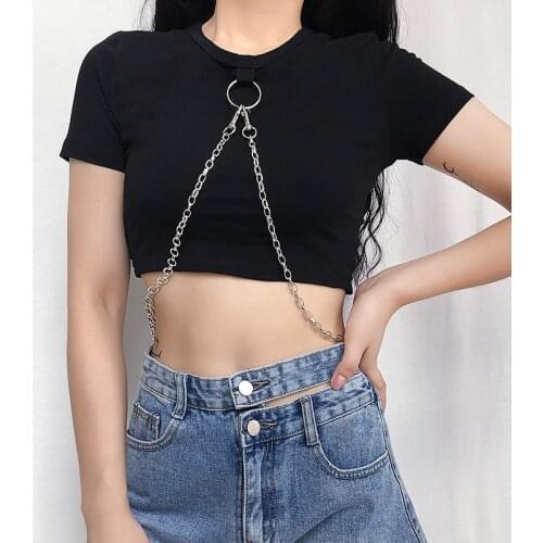 BIRGHWATER Women's Cropped T-shirts