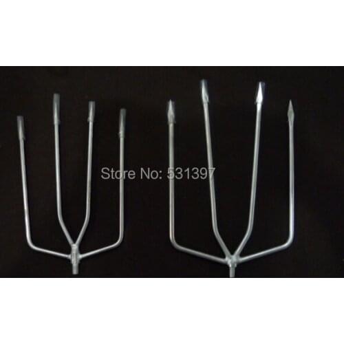 Four Tine stainless steel fishing gaff