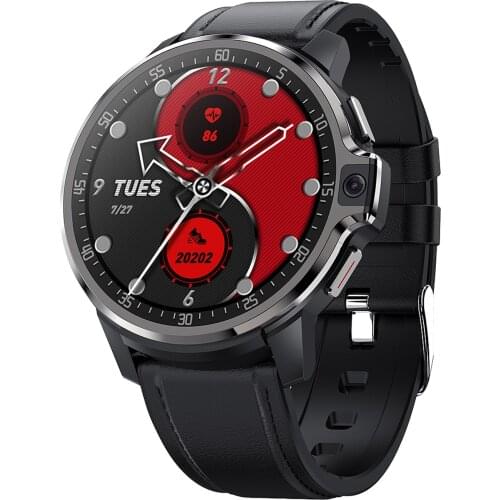 DM30 4G Smart Watch Sports Bracelet WiFi GPS BT Touch Screen Android 9.1 Dual 5MP Camera Heart Rate Monitor Face Recognition